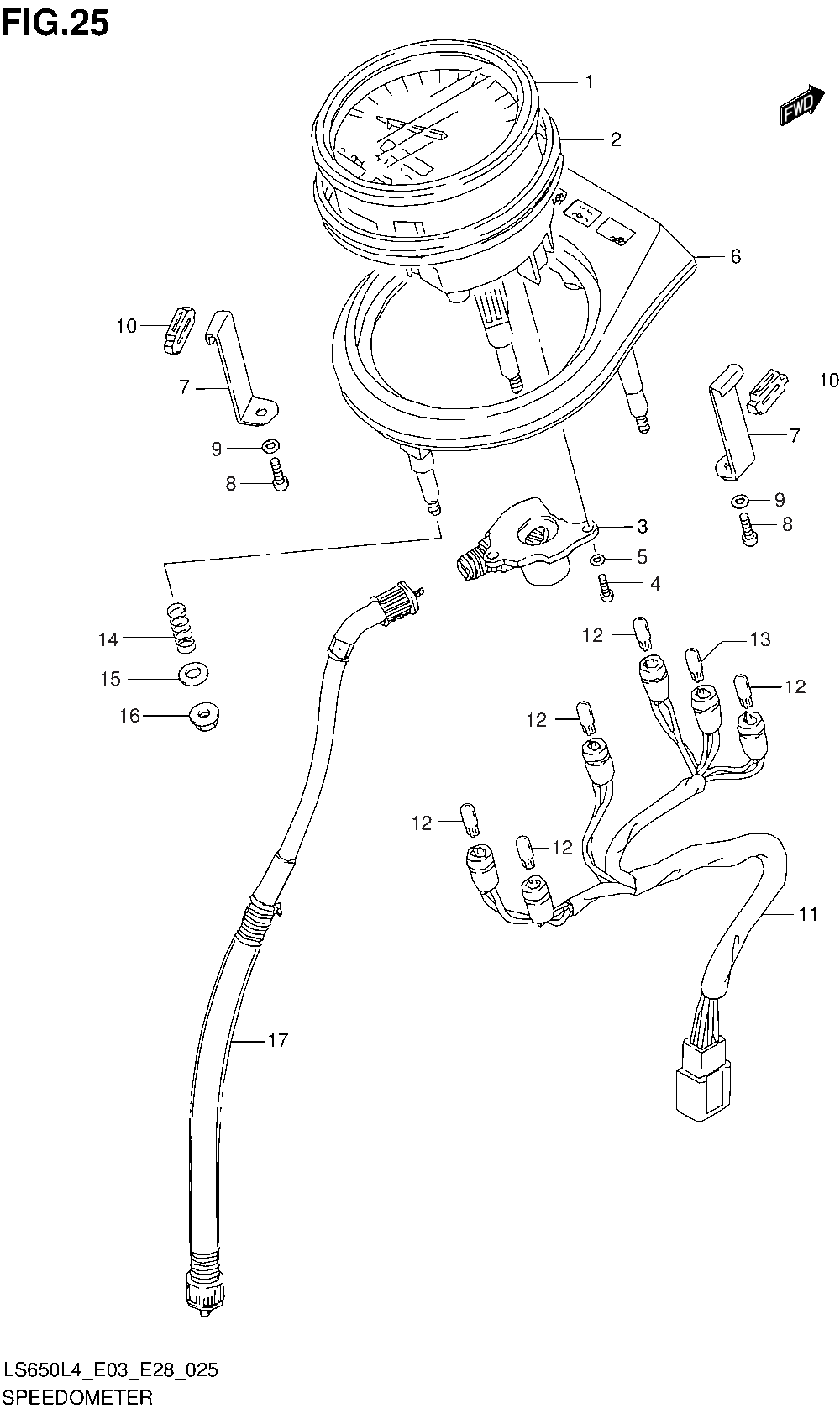 Speedometer (ls650l4 e28)