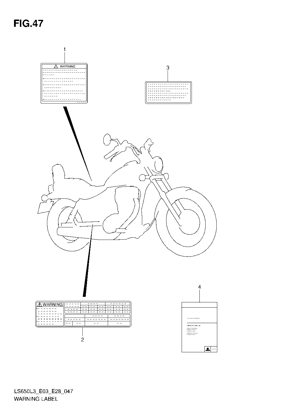 Warning label (ls650l3 e03)