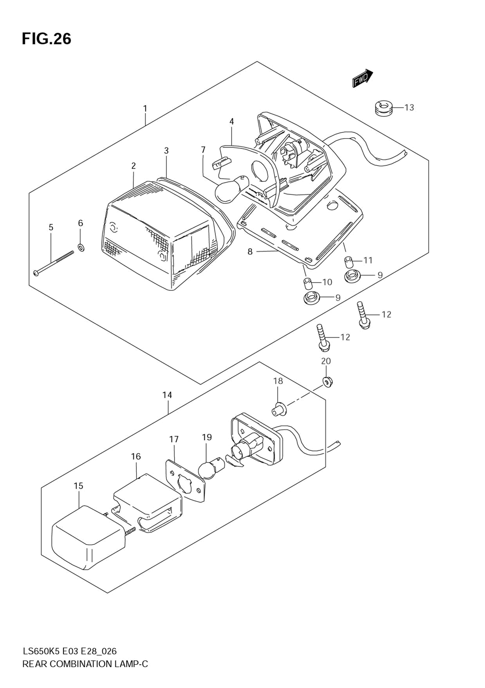 Rear combination lamp