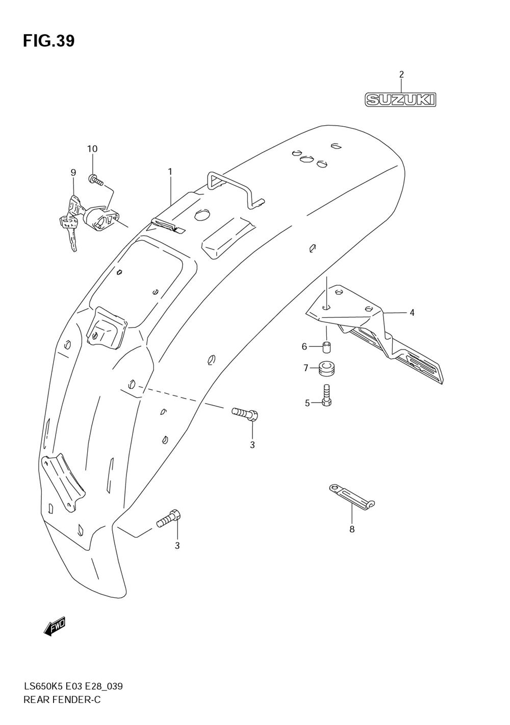 Rear fender