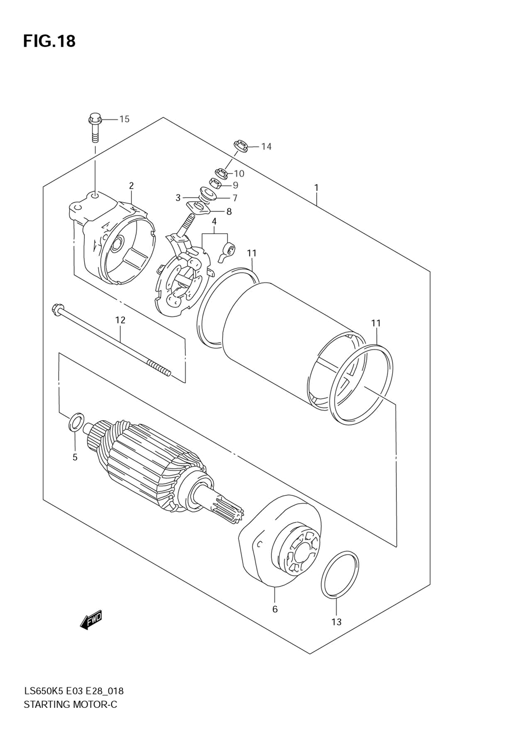 Starting motor