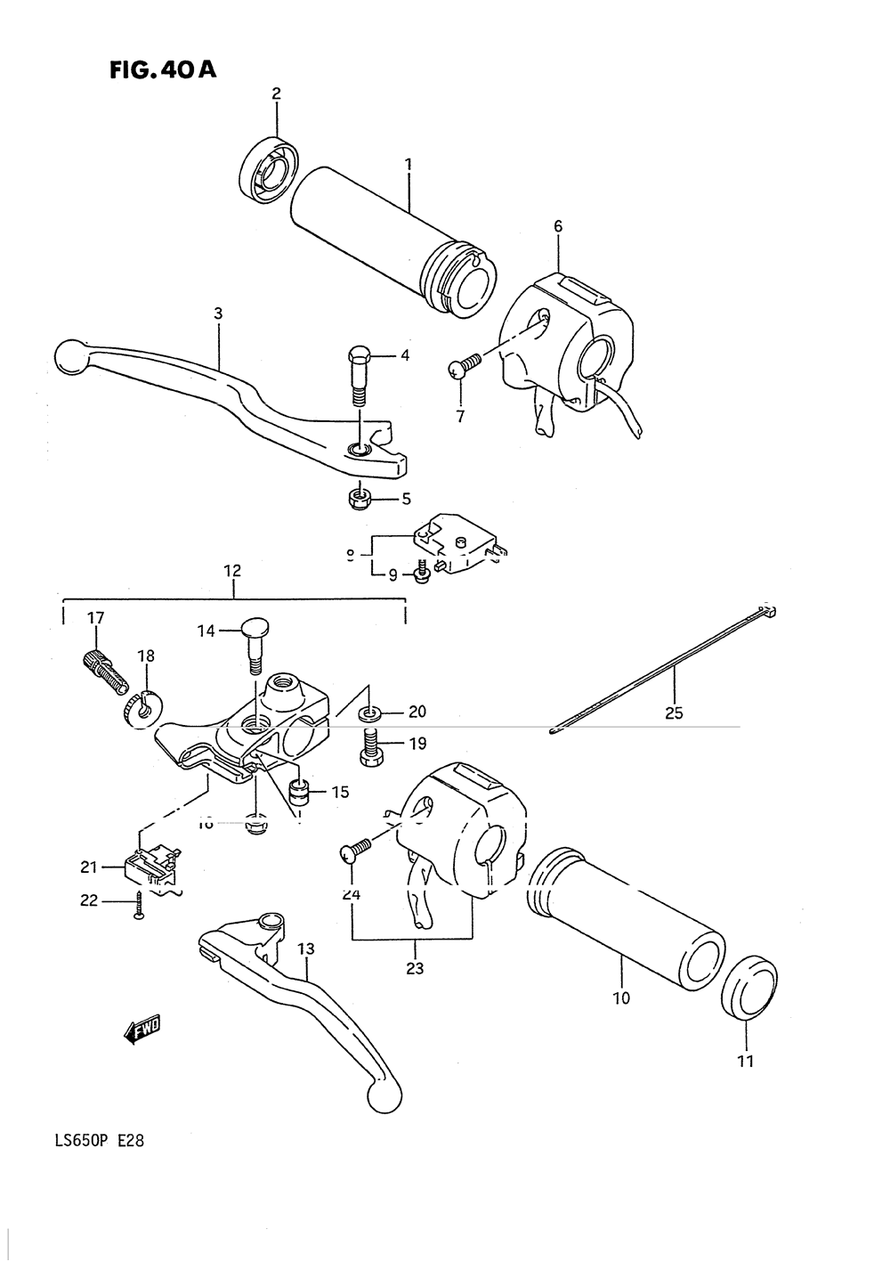 Handle switch (model k_l_m_n_p)