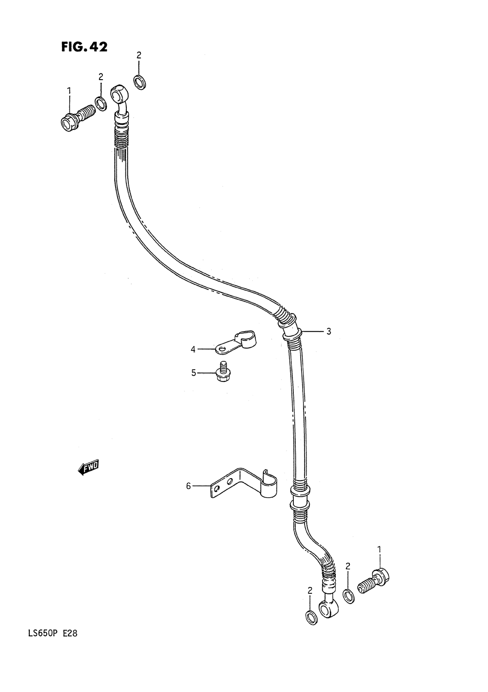 Front brake hose