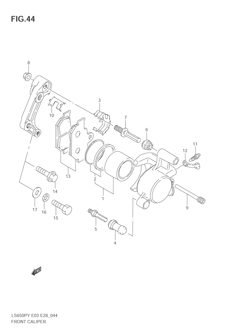 Front caliper