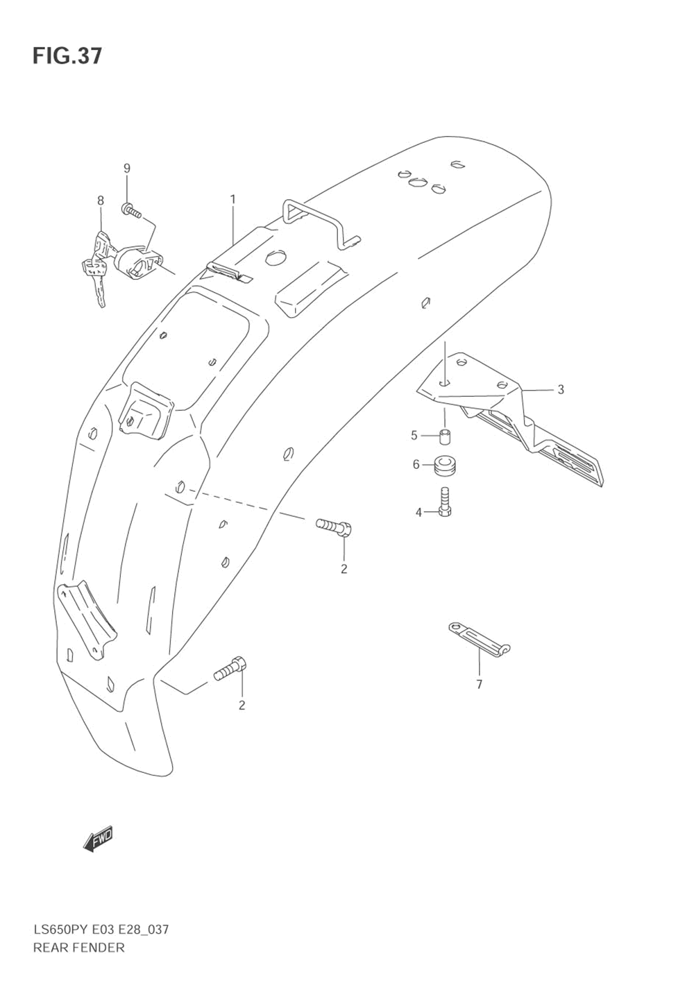 Rear fender