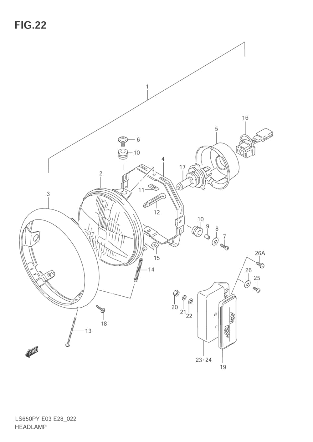 Headlamp (model t_v_w_x_y)