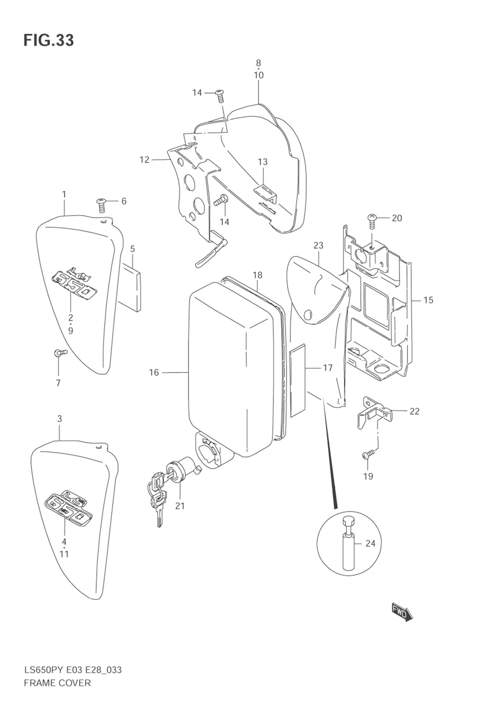 Frame cover (model t_v)