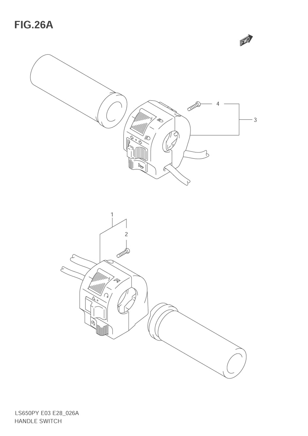 Handle switch (model k4)