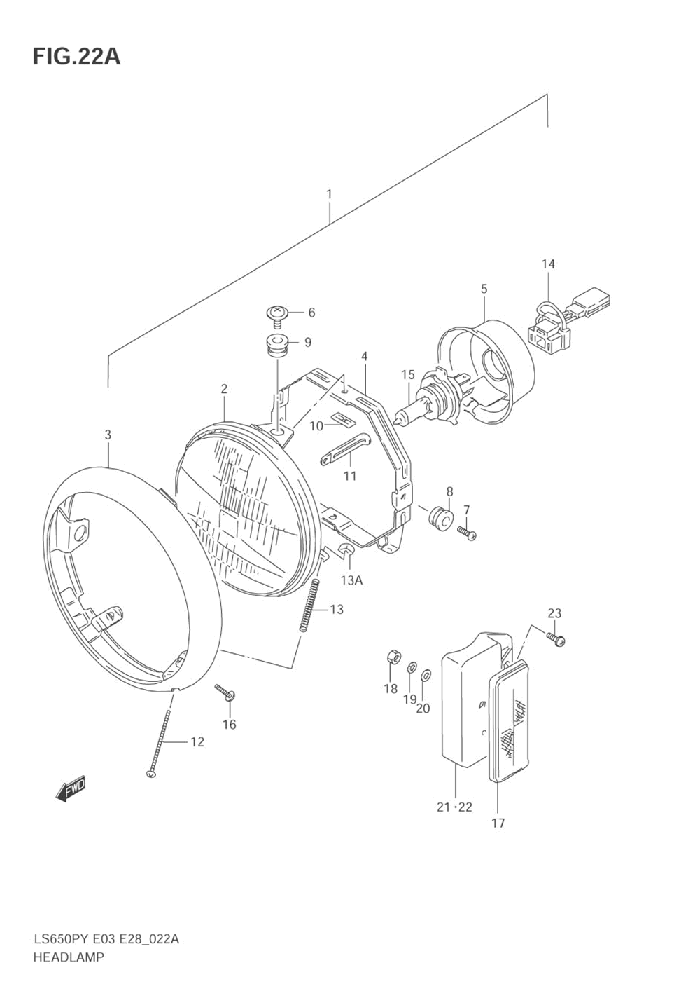 Headlamp (model k1_k2_k3_k4)