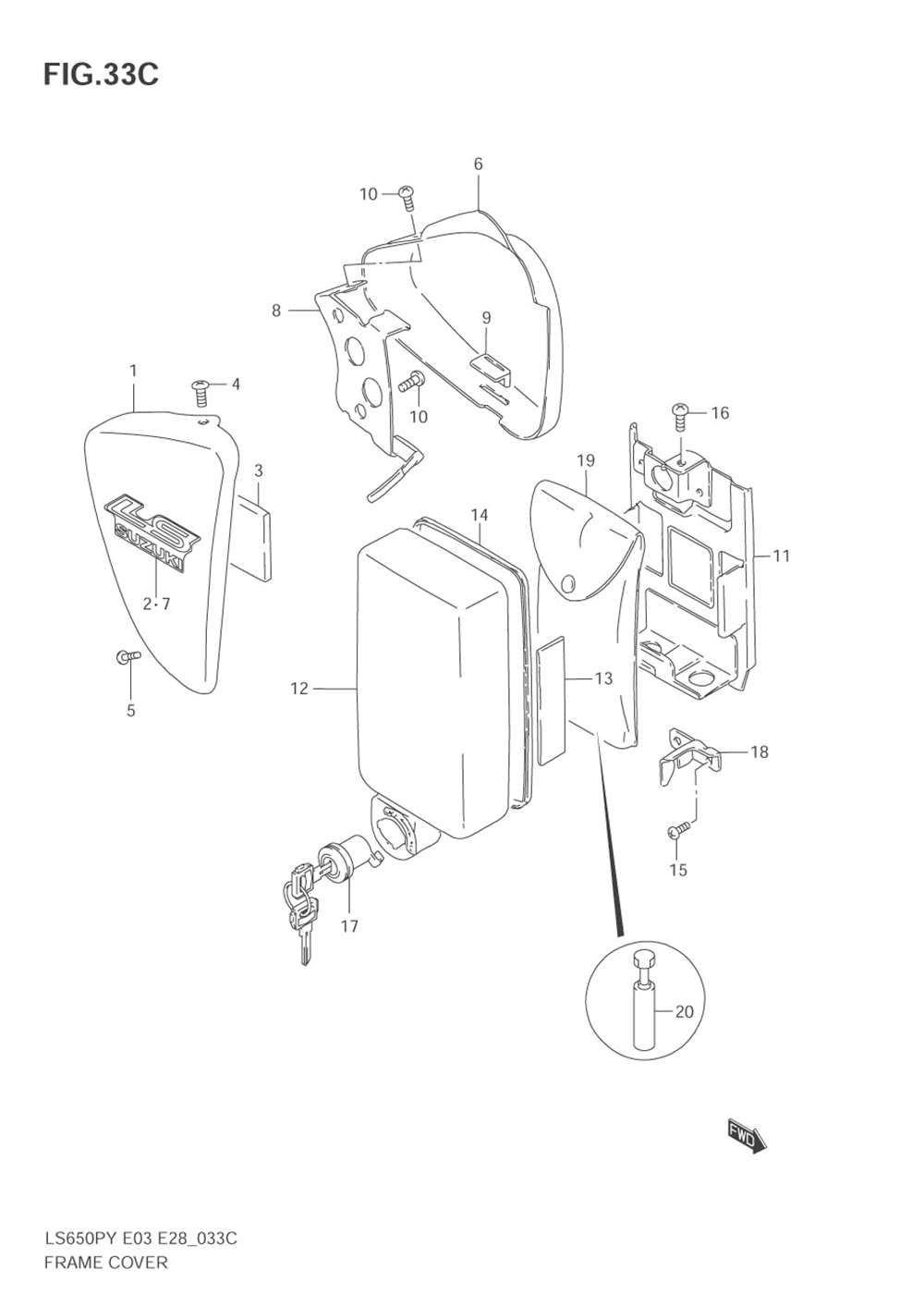 Frame cover (model k2_k3)