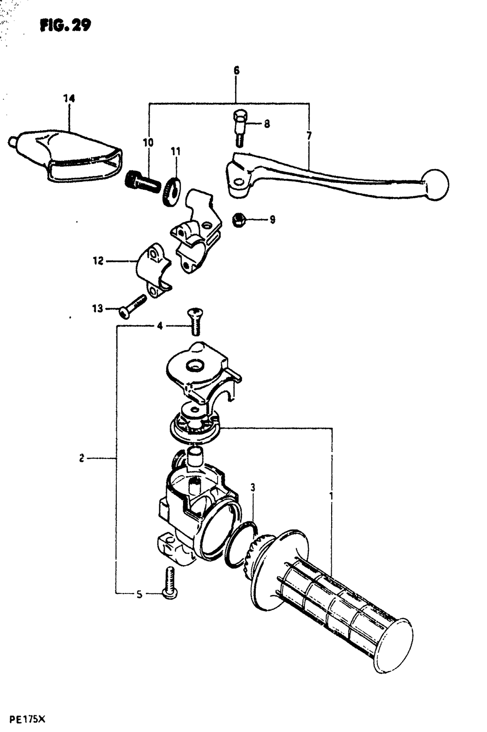 Right handle grip (model x)