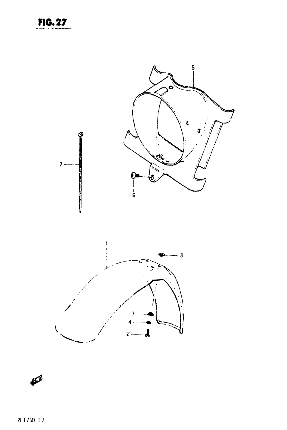 Front fender - headlamp housing