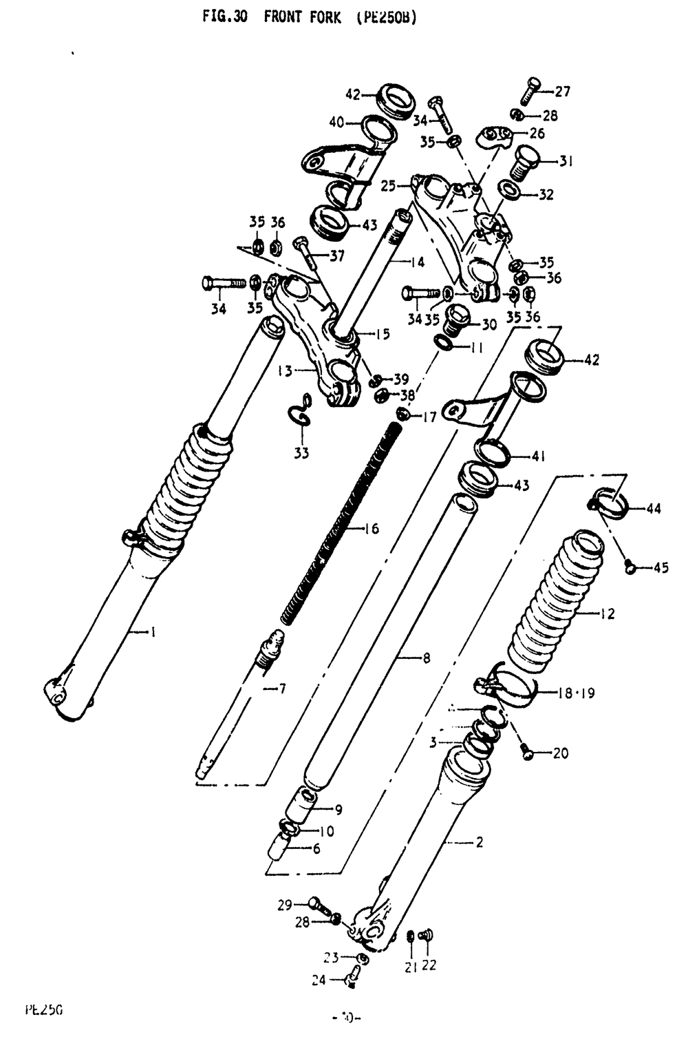 Front fork (pe250b)