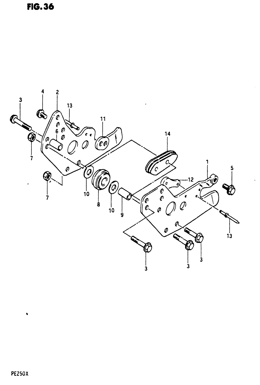 Chain guide (pe250x)