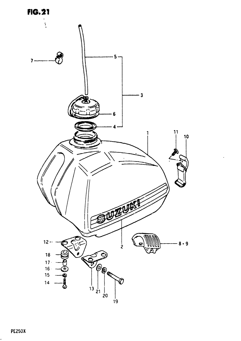 Fuel tank (pe250x)