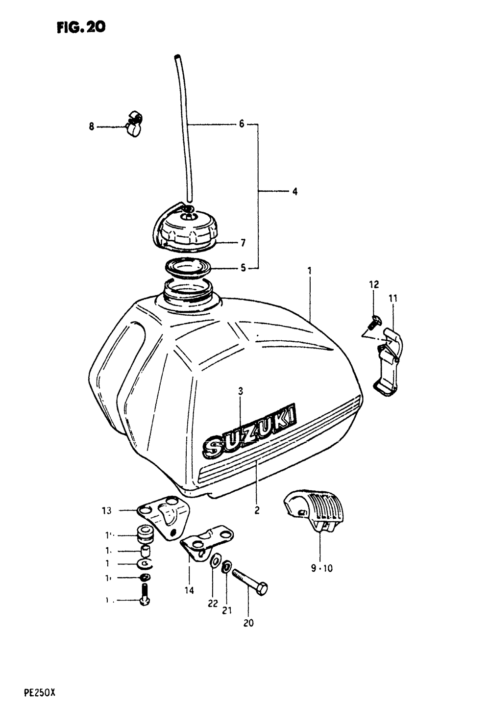 Fuel tank (pe250t)