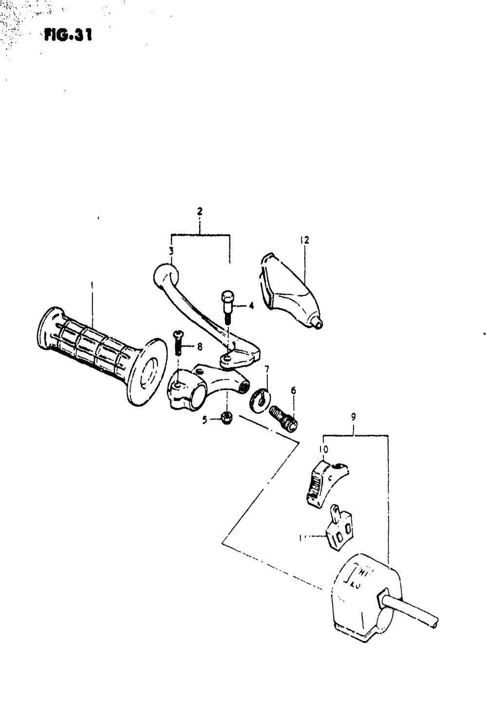 Lh handle grip (pe400t)