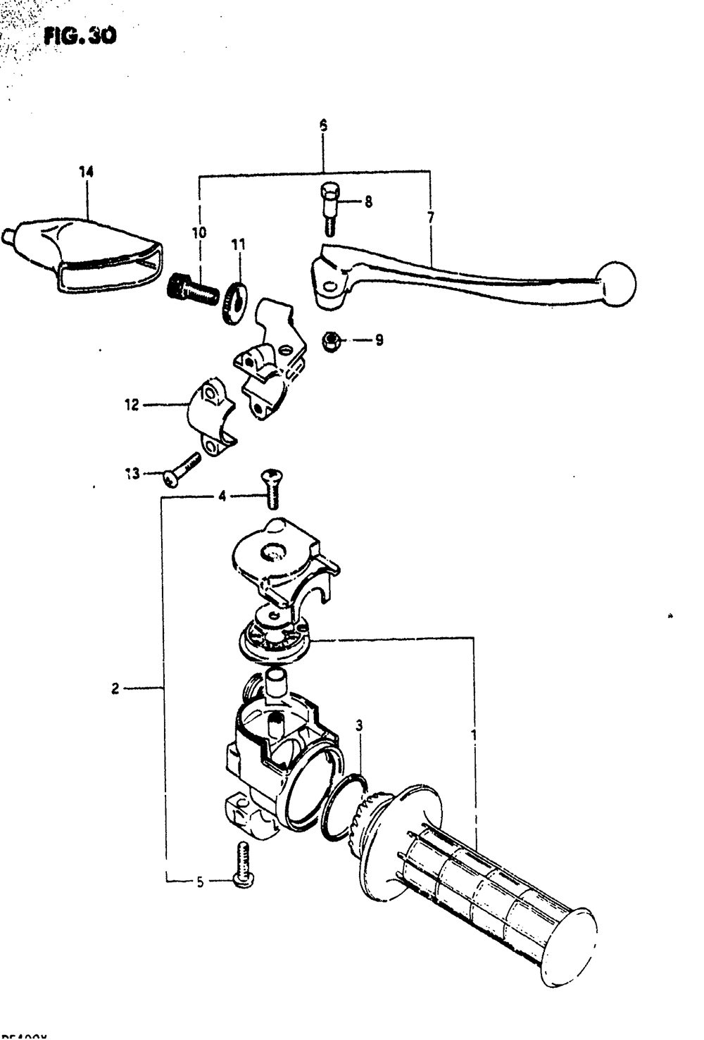 Rh handle grip (pe400x)