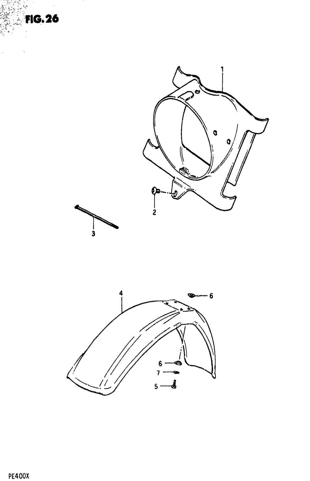 Headlamp housing - front fender