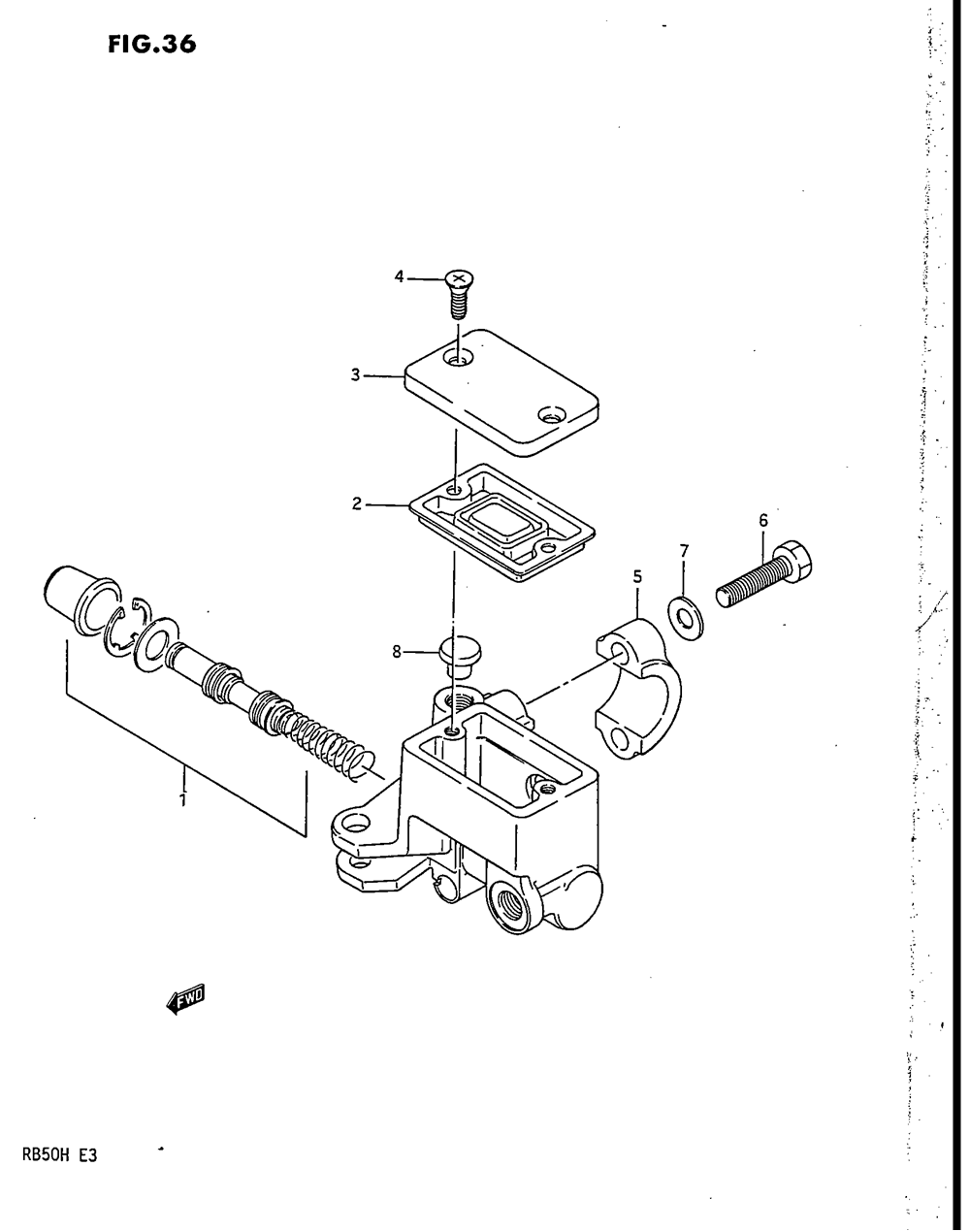 Front master cylinder