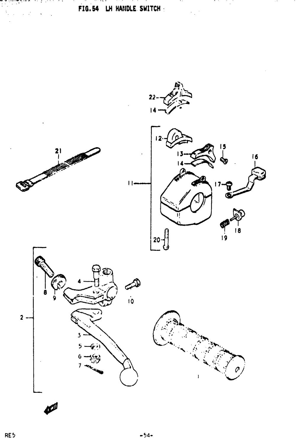 Lh handle switch