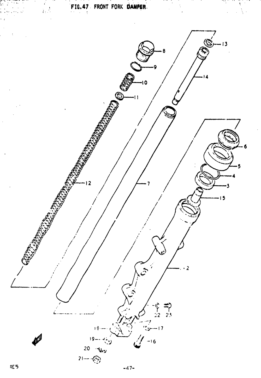 Front fork damper