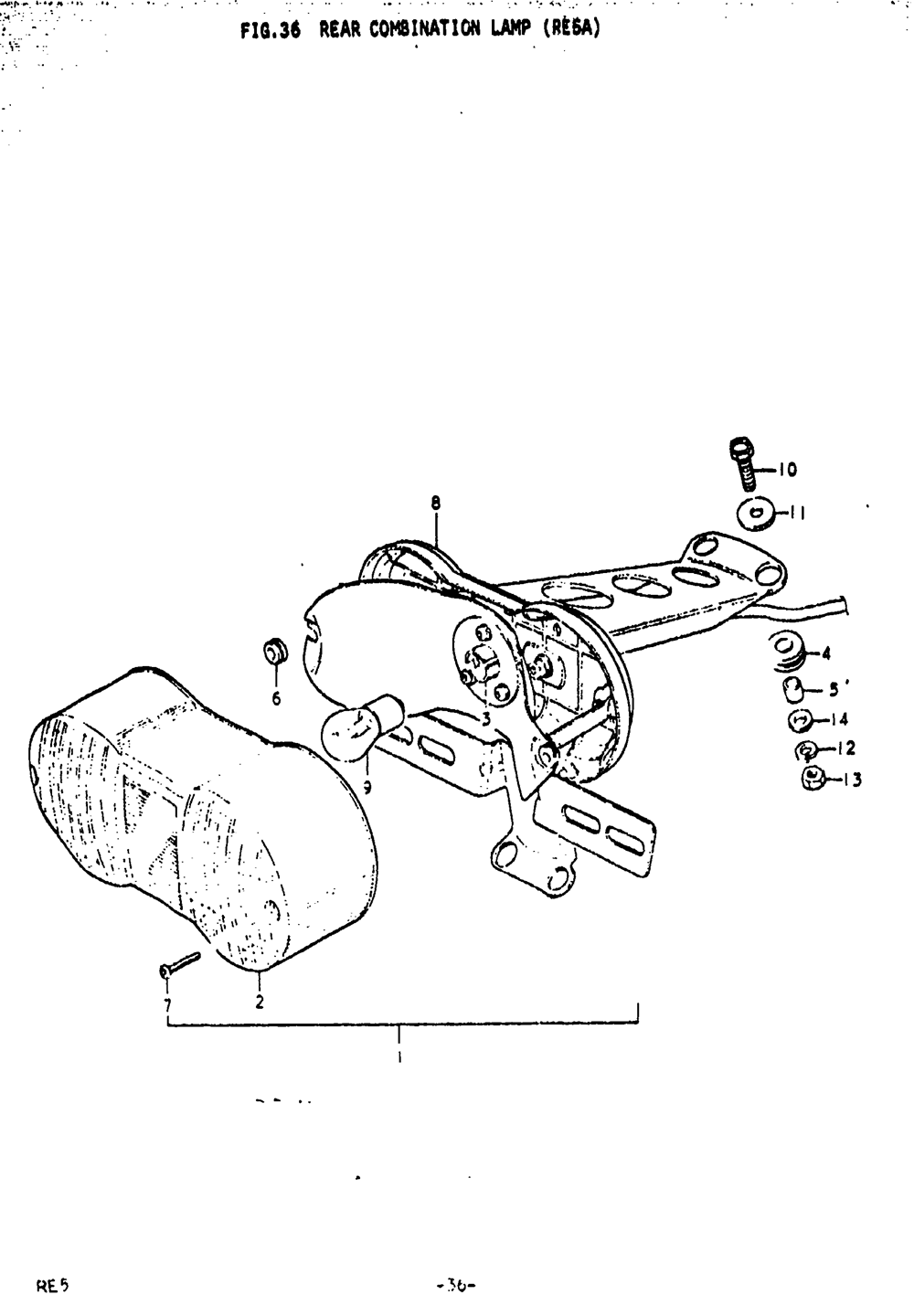 Rear combination lamp (re5a)