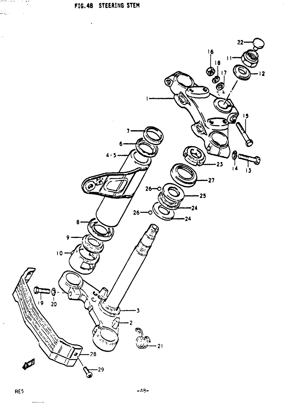 Steering stem