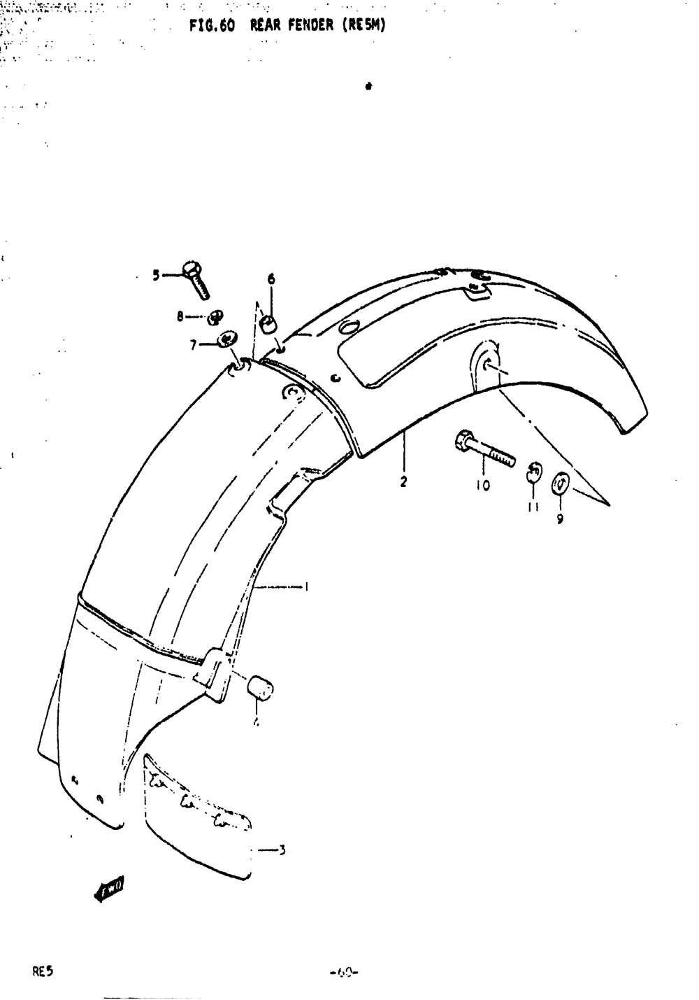 Rear fender (re5m)