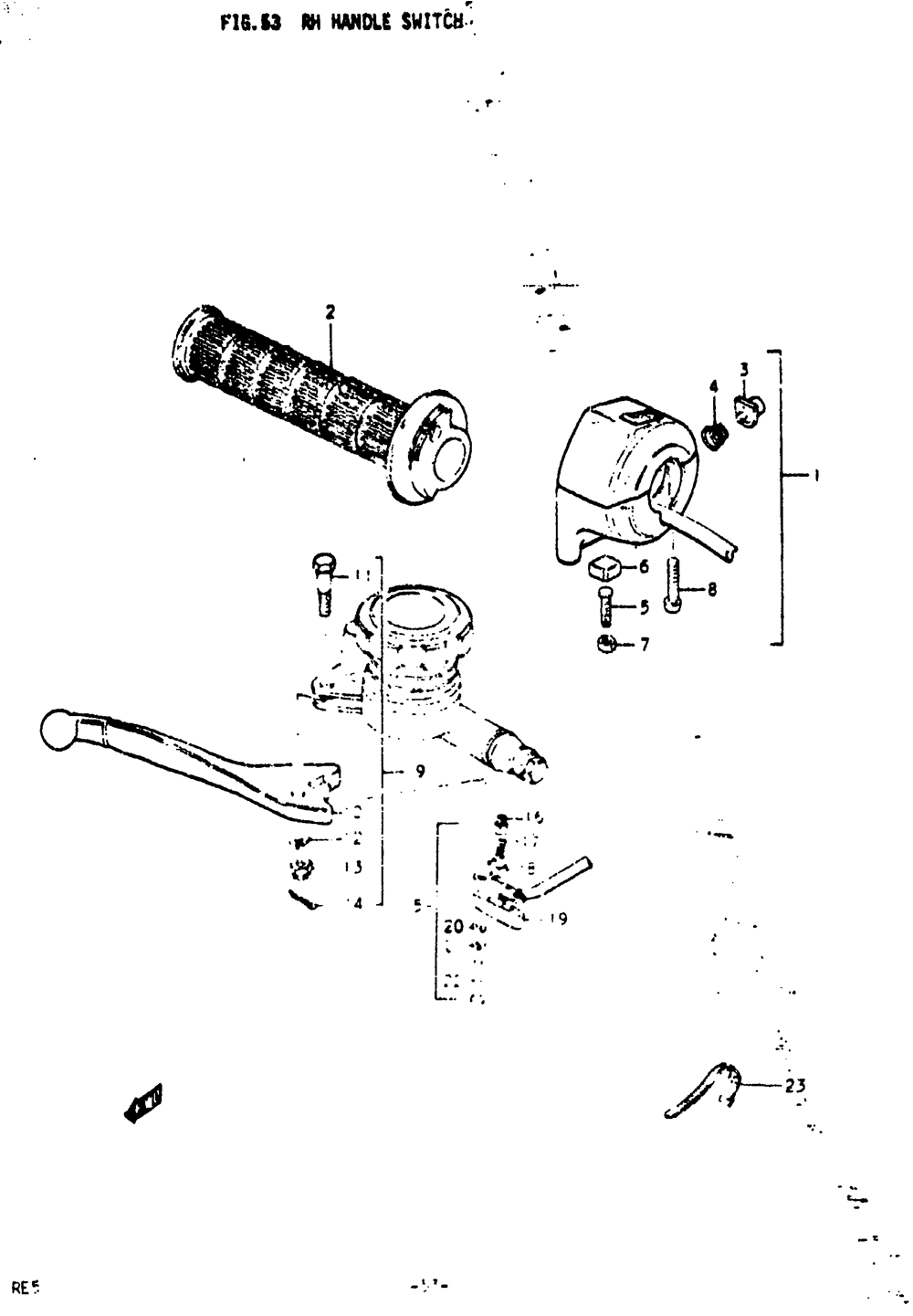 Rh handle switch