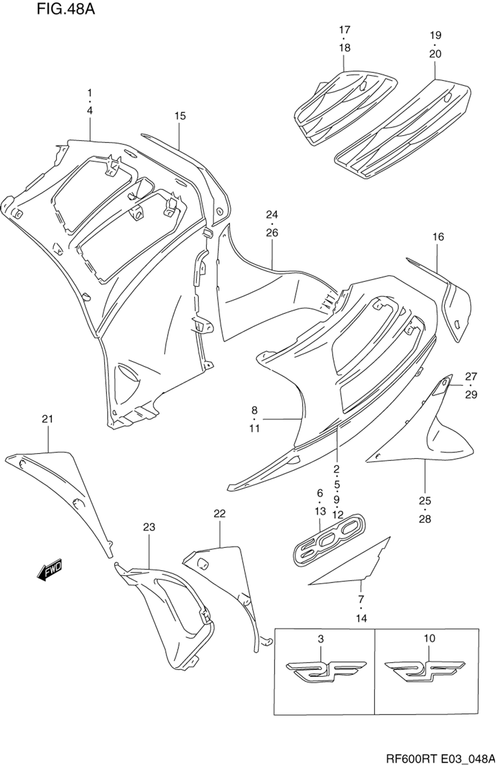 Under cowling body (model s_t)