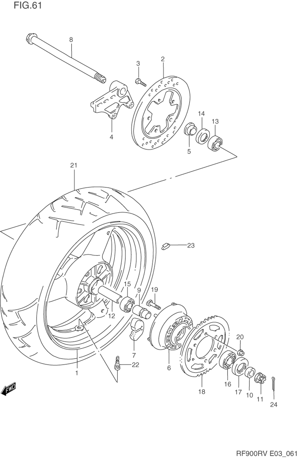 Rear wheel (model r_s)