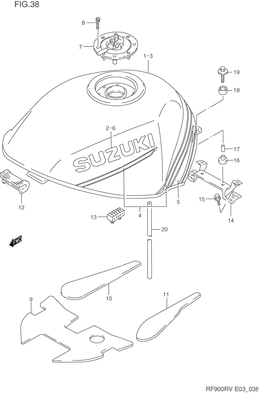 Fuel tank (model r_s)