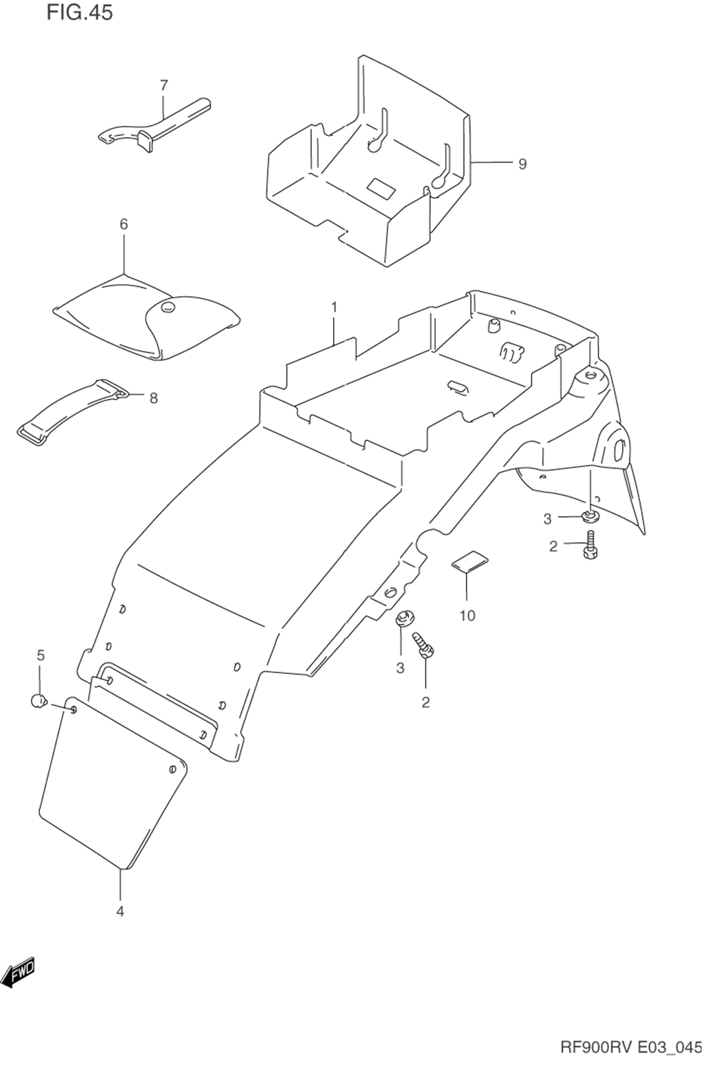 Rear fender