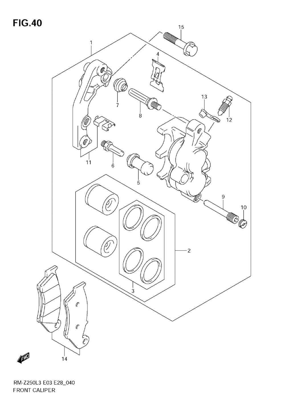 Front caliper