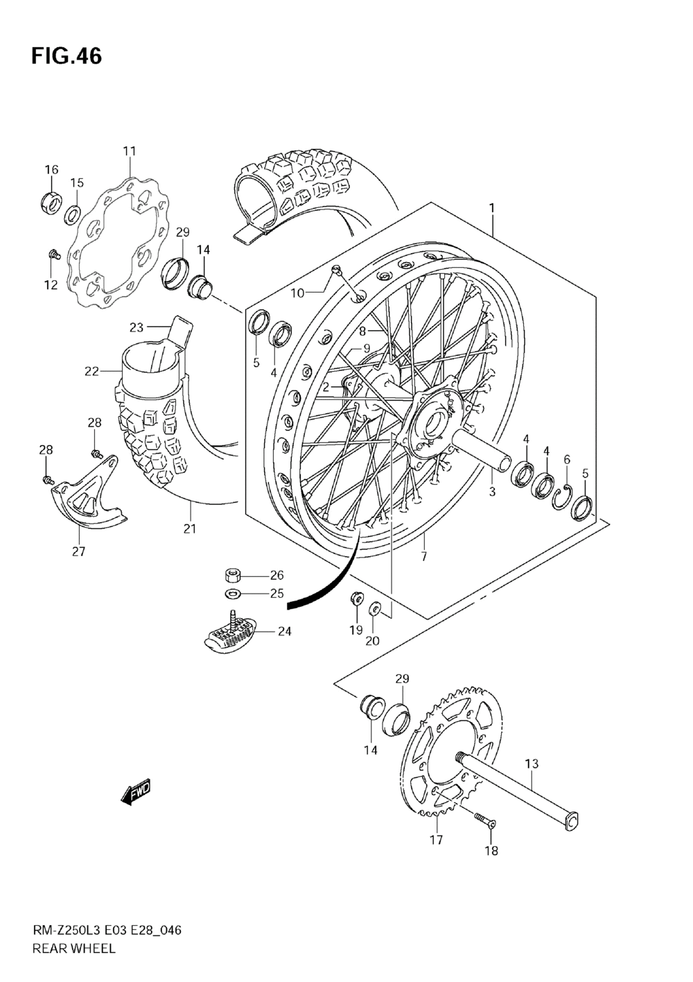 Rear wheel