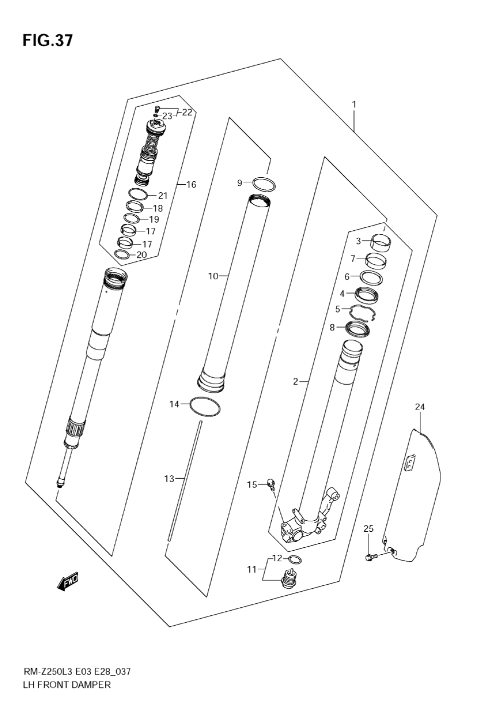 Lh front damper