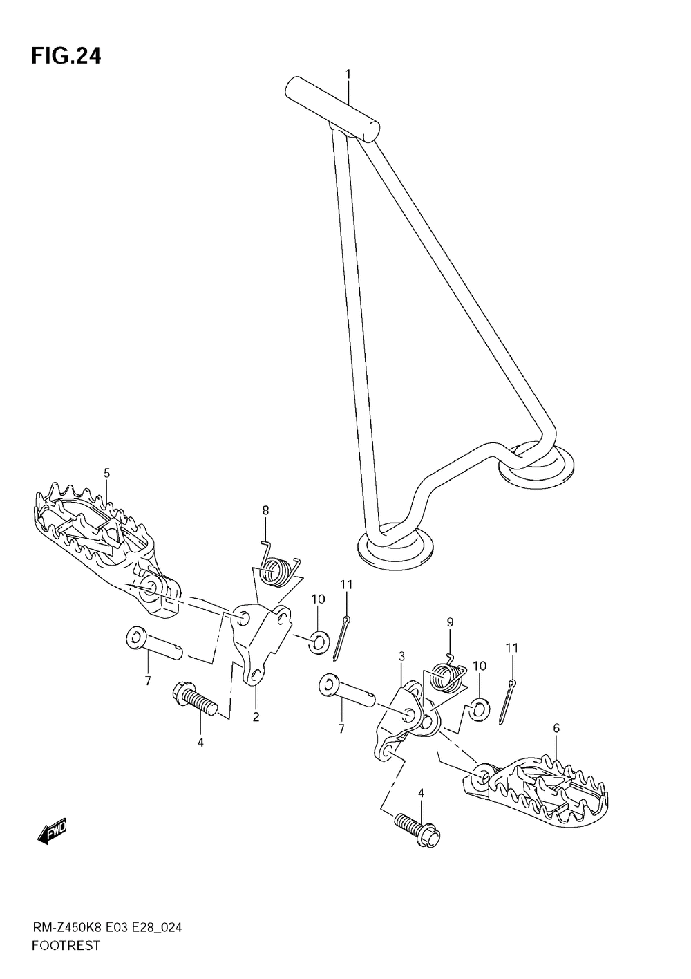 Footrest (rm-z450 k8_k9_l0)