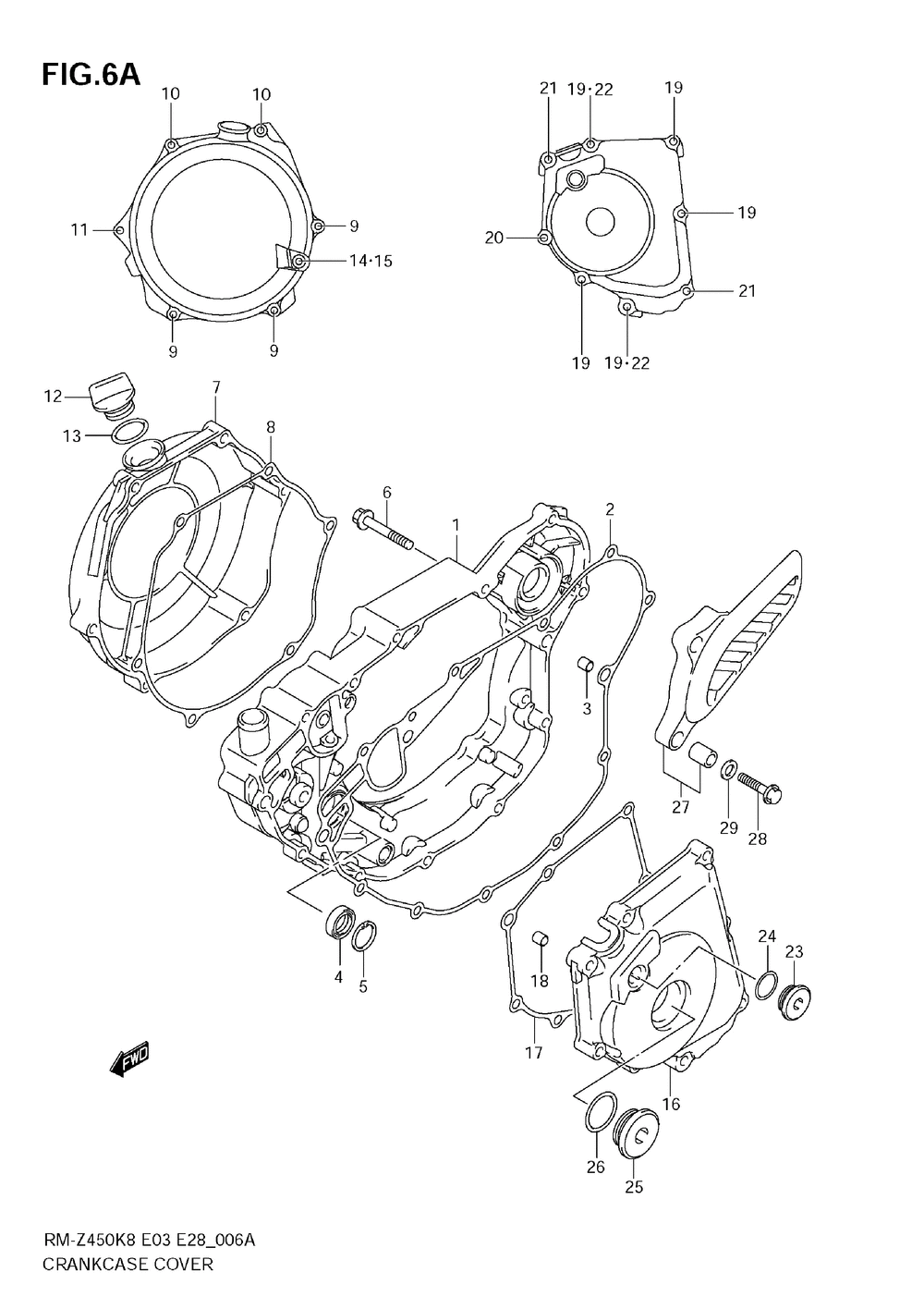 Crankcase cover (rm-z450 l1)