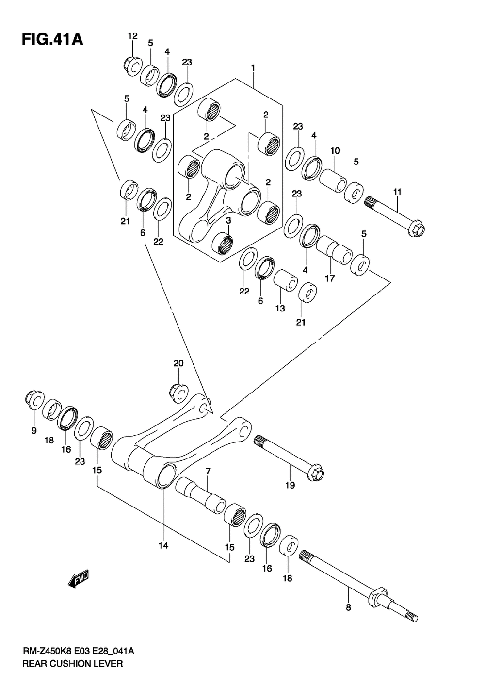 Rear cushion lever (rm-z450 l0_l1)