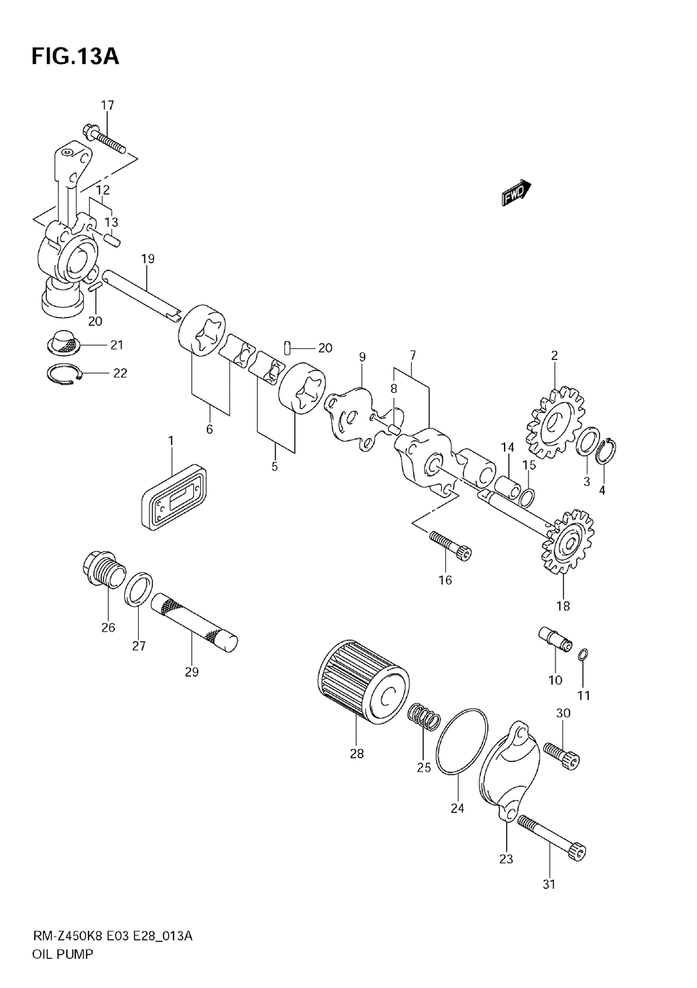 Oil pump (rm-z450 l1)