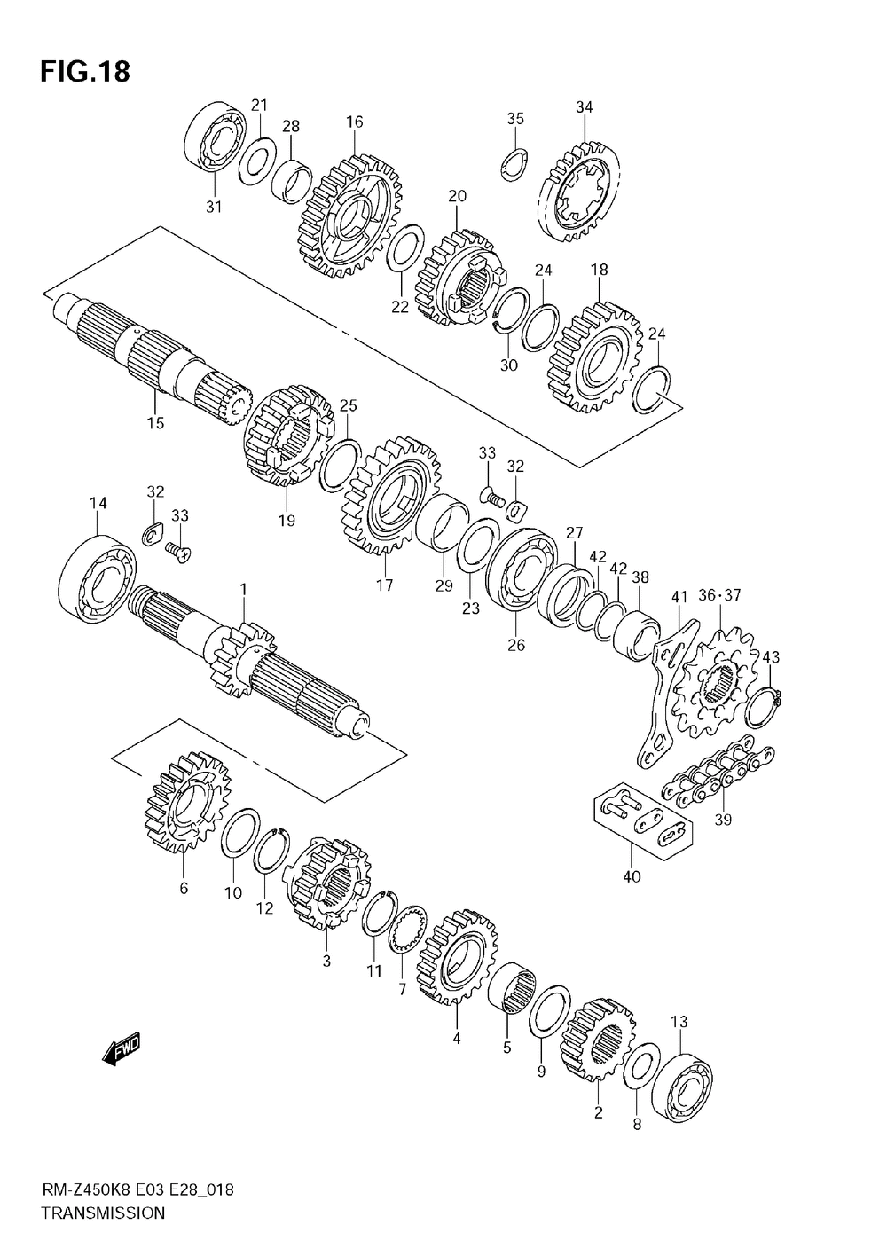 Transmission (rm-z450 k8_k9_l0)