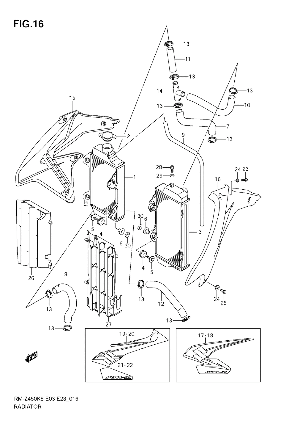 Radiator (rm-z450 k8_k9)