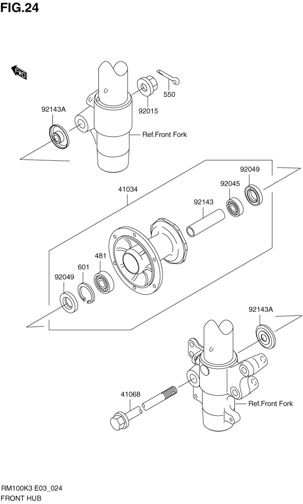 Front hub