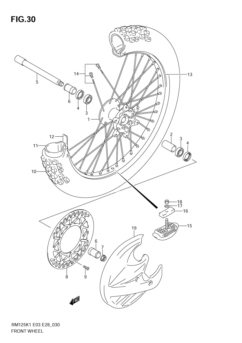 Front wheel (model k1_k2_k3_k4)