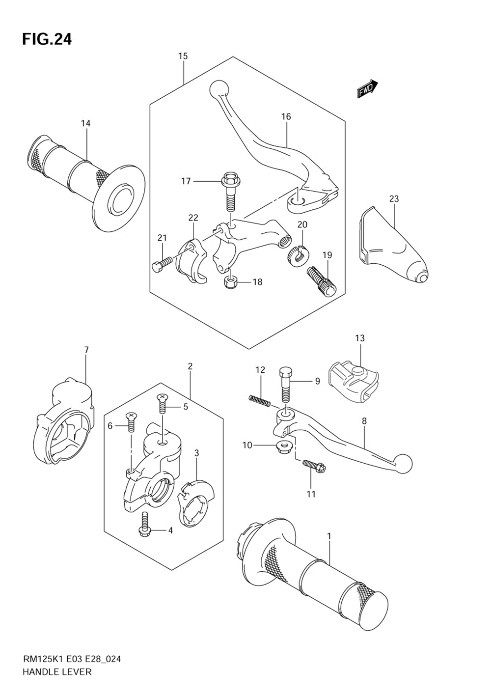 Handle lever (model k1_k2_k3)