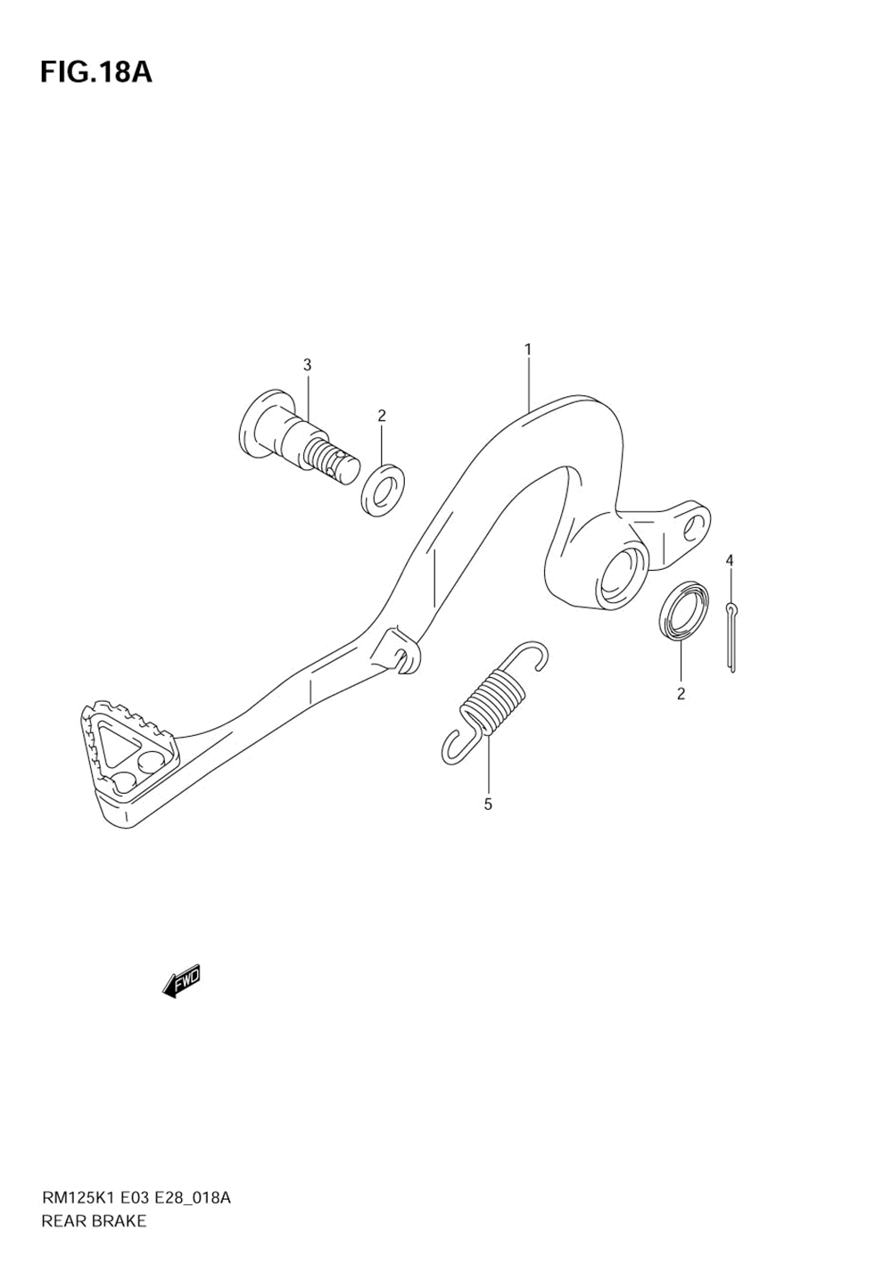 Rear brake (model k3_k4_k5)