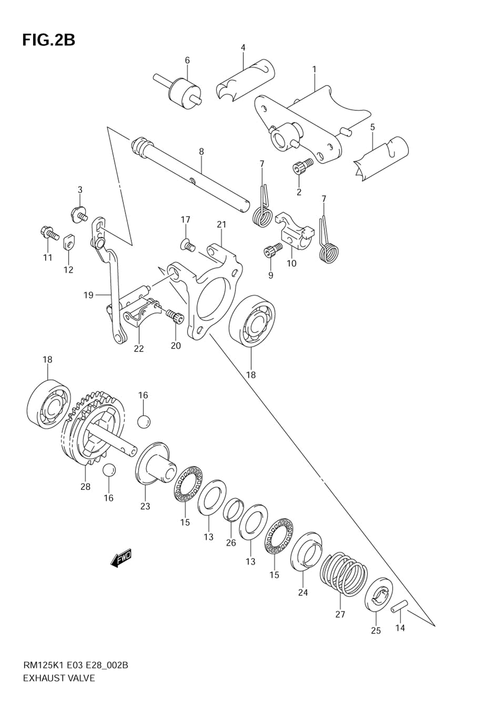 Exhaust valve (model k4_k5)