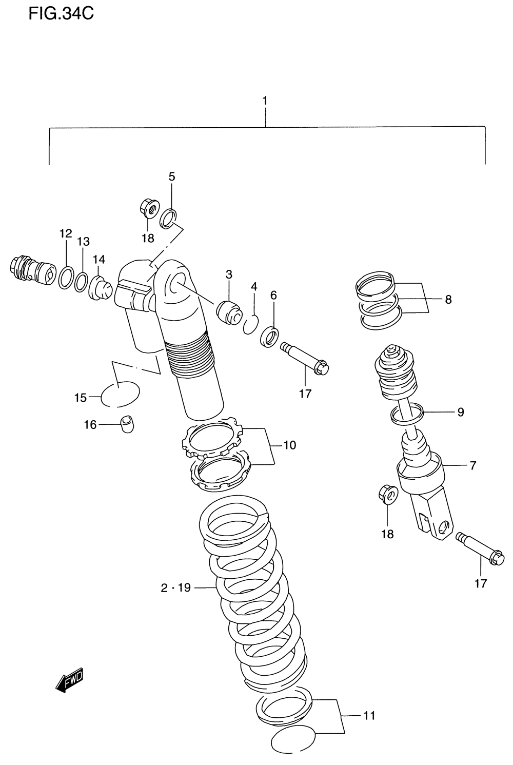 Shock absorber (model x)