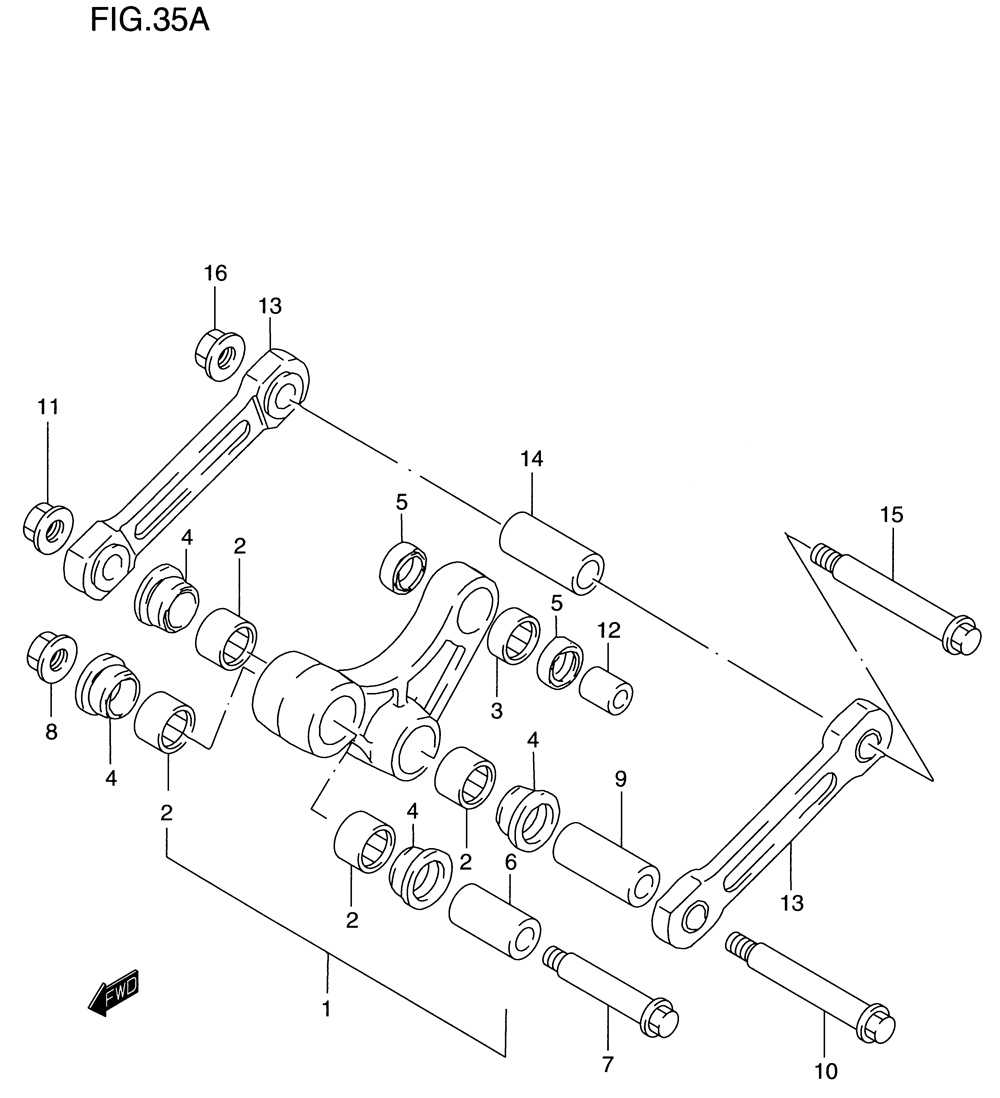 Rear cushion lever (model w_x)